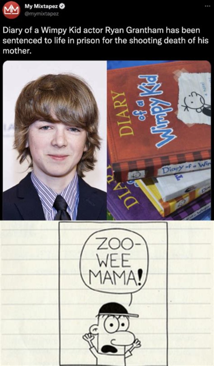 Diary Of A Wimpy Kid Actor Arrested: Ryan Grantham, Sentenced To Life In Prison For Shooting To Death Of His Mother