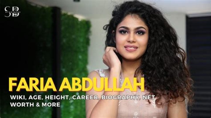 Faria Abdullah Height, Weight, Net Worth, Age, Birthday, Wikipedia, Who, Nationality, Biography