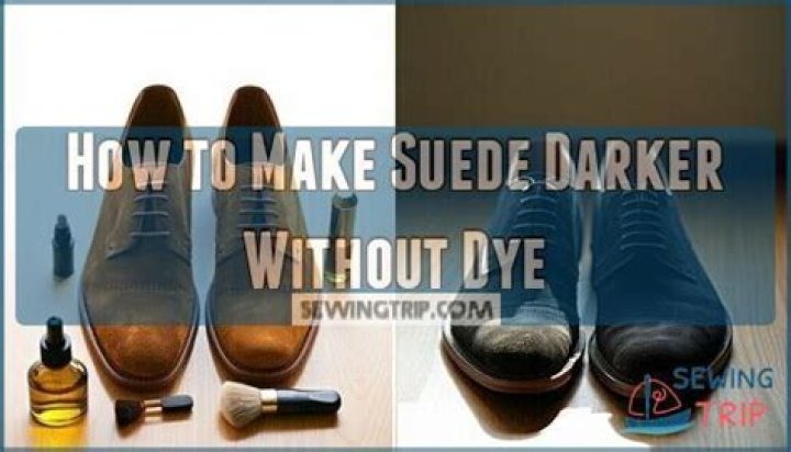 How do you darken black suede