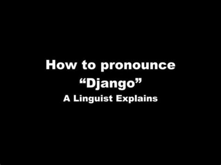 How to pronounce django
