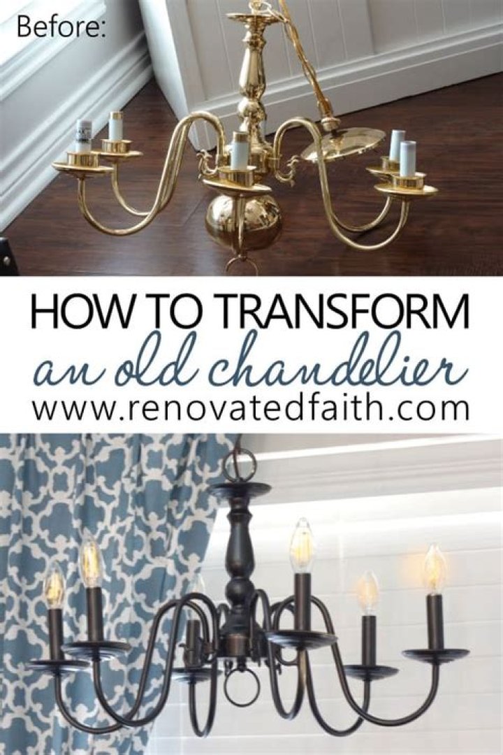 How to update an old chandelier