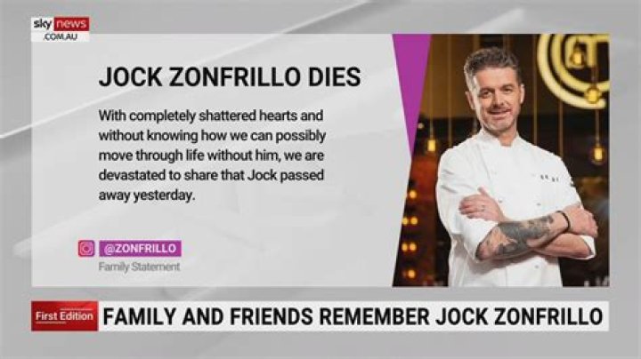 Jock Zonfrillo Death Cause and Obituary: Masterchef Health Issue