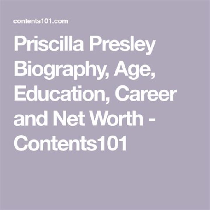 Priscilla Presley Biography, Age, Education, Career and Net Worth
