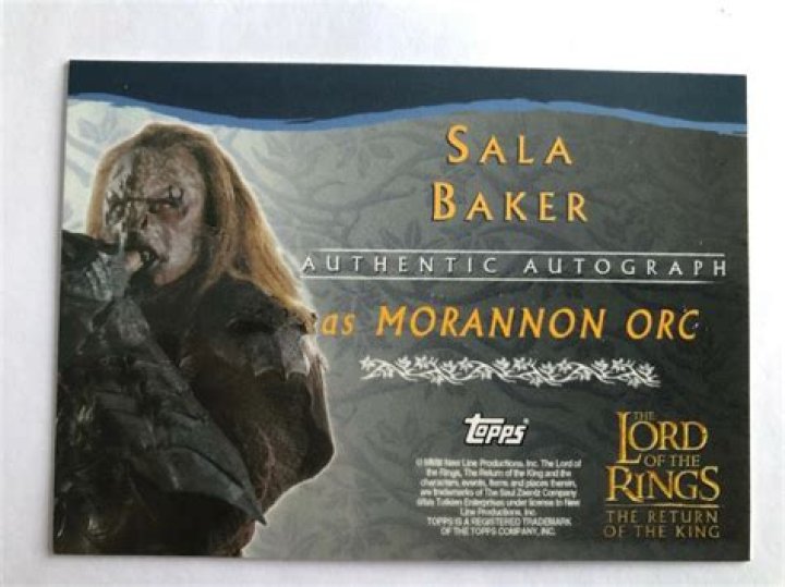 Who did Sala Baker play in Lord of The Rings?
