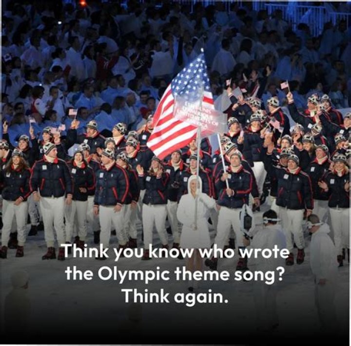 Who wrote the olympic theme song